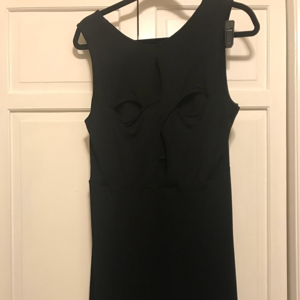 Black mini dress